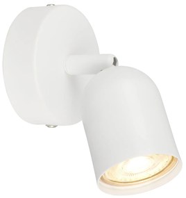 Spot Contemporaneo Tabo Metallo Bianco 1 Luce Gu10