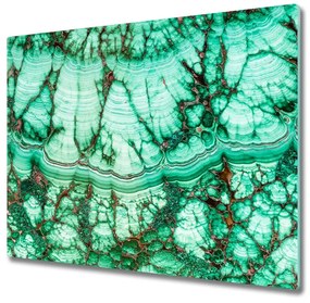 Tagliere in vetro temperato Texture di malachite 60x52 cm