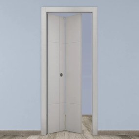 Porta pieghevole a libro simmetrica City grigio L 70 x H 210 cm sinistra