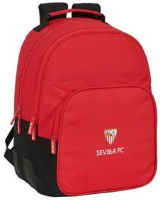 Zaino Scuola Sevilla Fútbol Club Nero Rosso 32 x 42 x 15 cm