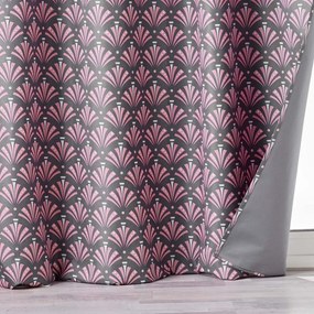 Tenda oscurante rosa-grigio in microfibra 135x260 cm Surya - douceur d'intérieur
