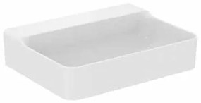 Ideal Standard Conca Lavabo Rettangolare Da Appoggio 60x45 Cm Senza Troppo Pieno Senza Foro Bianco