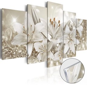 Quadri su vetro acrilico  Queen of Winter [Glass]  Colore Beige, Dimensioni e Misure 100x50