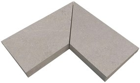 Bordo per piscina in gres porcellanato ECODADO+ Gradone Gres Est. dx-sx grigio 30x60x2 L 60 x H 60 cm, Sp 20 mm