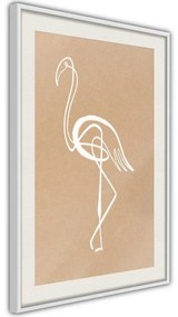 Poster  Lonely Bird  Cornice Quadri Cornice d'oro, Larghezza x Altezza Home decor 20x30