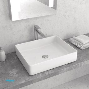 Lavabo D'Appoggio Da 51x40,5 Cm Bianco Lucido