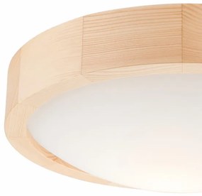 Plafoniera NATURAL SLIM 1xE27/60W/230V ø 27 cm pino