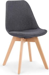 Sedia tessile K303 grigio scuro - H 83 cm