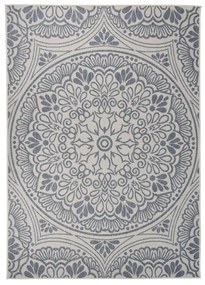 Tappeto Da Esterni A Tessitura Piatta 120x170 Cm Motivo Blu /