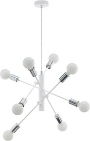 Lampadario Moderno Gradoli cromo 8x E27 Ø71cm EGLO