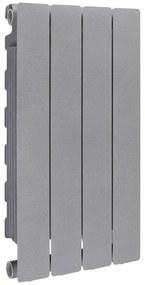 Radiatore acqua calda PRODIGE MODERN in alluminio, 4 elementi, interasse 600 mm, graphite