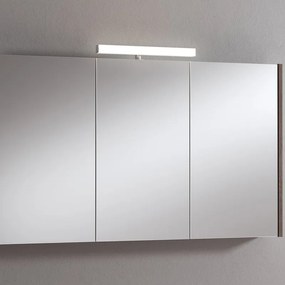 Pensile con luce Akira rovere scuro L 120 x H 70 x P 15.5 cm