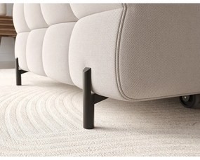 Divano angolare beige allungabile/con contenitore (con penisola a sinistra/con chaise lounge) e rivestimento in velluto Felro – ELTAP