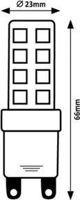 Rabalux 79119 - Lampadina LED G9/7W/230V 3000K