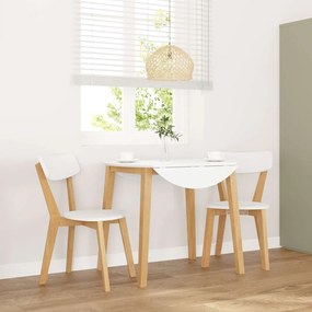 Sedie Da Pranzo 2 Pz İn Legno Massello Di Hevea /