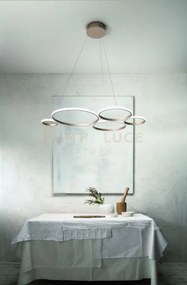 Sospensione pois oro 4000k 5767lm 60w dimmerabile l.108cm