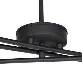 Lampada a sospensione intelligente nera regolabile con 6 Wifi B35 - Lofty