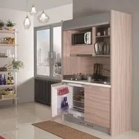 Cucina monoblocco Street 125 con serrandina