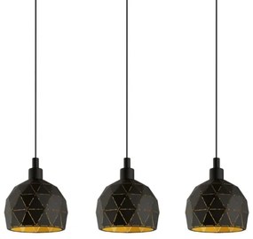 Eglo 97846 - Lampadario a sospensione con filo ROCCAFORTE 3xE14/40W/230V