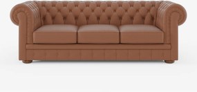 Chester 4 Posti 3 sedute in Vera Pelle – Chesterfield Capitonné Artigianale