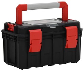 Cassetta Degli Attrezzi Nera E Rossa 45x28x26,5 Cm /