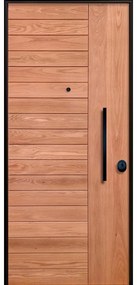 Porta blindata MASTER Maswood L 90 x H 210 cm in legno rovere/bianco, apertura spingere a sinistra, falso telaio incluso