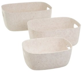 Set di cesti in tessuto 3 pz 36x28x16 cm – Casa Selección