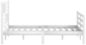 Giroletto bianco in legno massello 140x200 cm