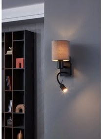 Eglo 900701 - Lampada LED flessibile PASTERI 1xE27/40W/230V + LED/3,8W marrone