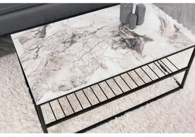 Tavolino ASUDE 43x95 cm nero/bianco