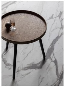 Tavolo pieghevole con piano in frassino decorato, ø 45 cm Mesa - WOOOD