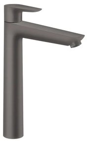 Rubinetto per lavabo getto laminare cristallino Talis E nero spazzolato satinato HANSGROHE H 29.2 cm