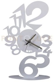 Orologio lupin tavolo alluminio in ferro 17x6px28cmh