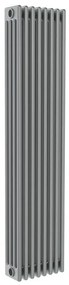 Radiatore acqua calda Comby in acciaio 4 colonne, 8 elementi, interasse 1935 mm, grigio
