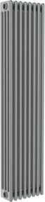 Termosifone in acciaio tubolare 4 colonne 8 elementi interasse 1935 mm ERCOS Comby grigio