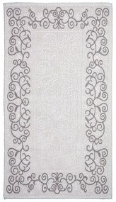 Tappeto in cotone grigio e beige , 80 x 150 cm Orkide - Vitaus