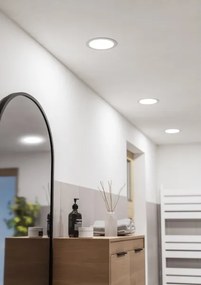 Eglo 901418-LED Plafoniera per bagno FUEVA, LED/10,5W/230V, Ø 16,8 cm, IP44, bianca