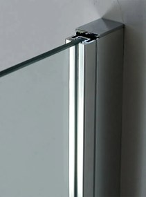 Parete Walk In H200 Anticalcare 8mm Trasparente Profili Bronzo