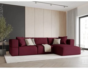 Divano angolare bordeaux, angolo destro Esther - Milo Casa