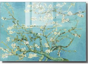 Pittura su vetro - riproduzione 100x70 cm Vincent van Gogh - Wallity