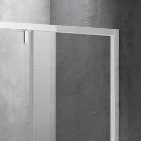 Box doccia 70x140 telaio bianco vetro 8mm  | KSA5000B - KAMALU