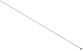 Sistema di binari moderni neri monofase 800 cm con alimentatore rotondo - Magnetic