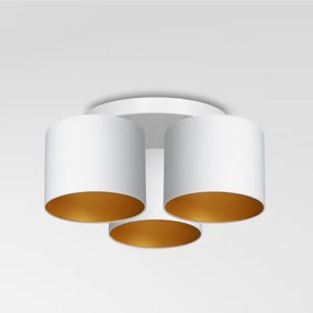 Lampadario a plafone ARDEN 3xE27/60W/230V bianco/oro