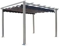 Gazebo da giardino Astoria Cosma,con telo grigio