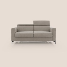 Gardenia divano letto materasso alto 18 cm con poggiatesta reclinabili e rivestimento impermeabile T02 beige