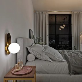 Applique da parete 1xE27/40W/230V oro/bianco