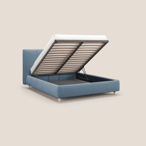 Laura letto imbottito contenitore e sfoderabile in microfibra velluto impermeabile T09 carta da zucchero