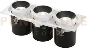 Incasso led outsider bianco 90w 9300lm 3000k 34,6x13x10,5cm 3 luci