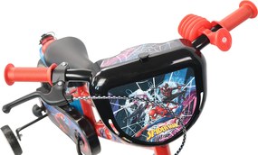 Bicicletta per Bambini 12" Marvel Spiderman Freno Caliper e Stabilizzatori in Acciaio Hi-Ten Rosso...