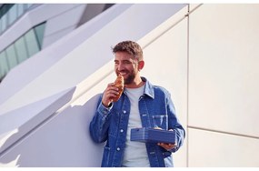 Scatola per snack con forchetta 3 pz Vivid mauve - Mepal